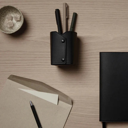 Timo Luxe Pen Holder In PU And RPET Craftsmanship - hospitality