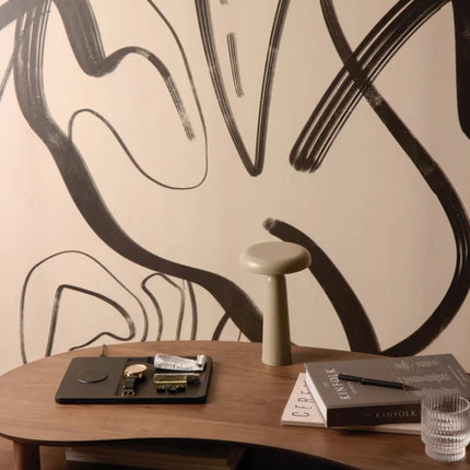 Timo RCS Desk Tray And Wireless Charger In Premium Brass - hospitality