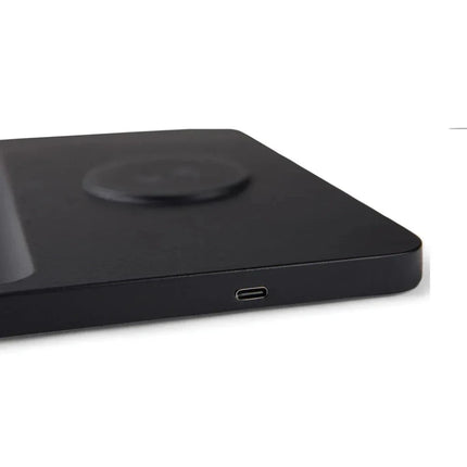 Timo RCS Desk Tray And Wireless Charger In Premium Brass - hospitality