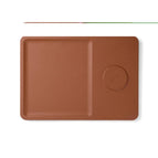 Recycled ABS,Recycled polyester / brown / 20 x 28.5 x 1.5 cm
