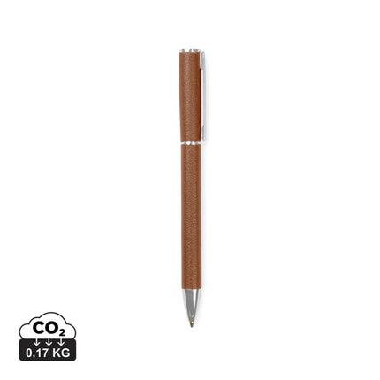 Timo RCS Recycled Aluminium Pen From The Timo Collection Brass Accents Twist Action Mechanism – part of the Conference Day kit