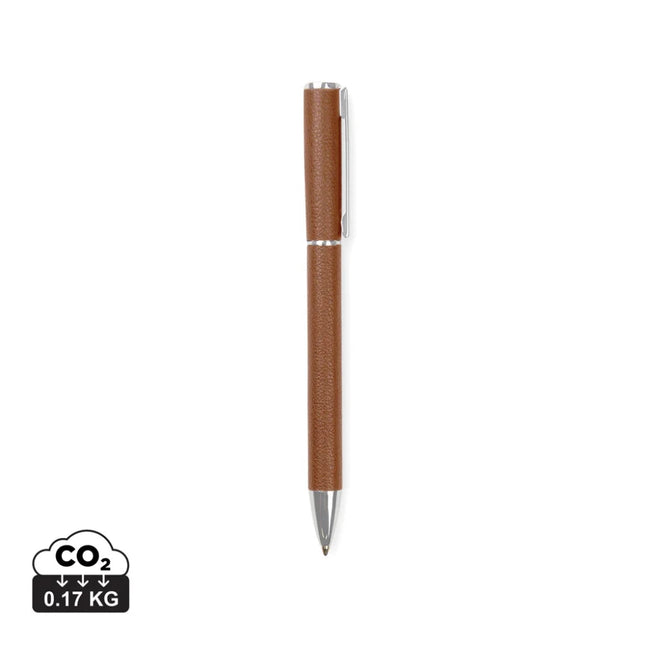Timo RCS Recycled Aluminium Pen From The Timo Collection Brass Accents Twist Action Mechanism – part of the Conference Day kit