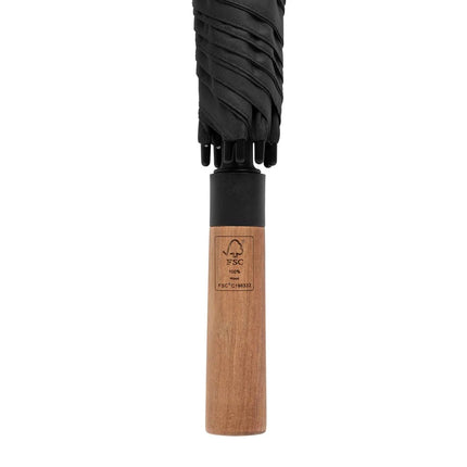 Tony Aware™ 30 inch acacia auto open umbrella - hospitality