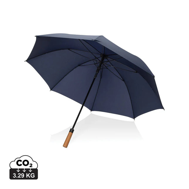 Tony Aware™ 30 inch acacia auto open umbrella - hospitality