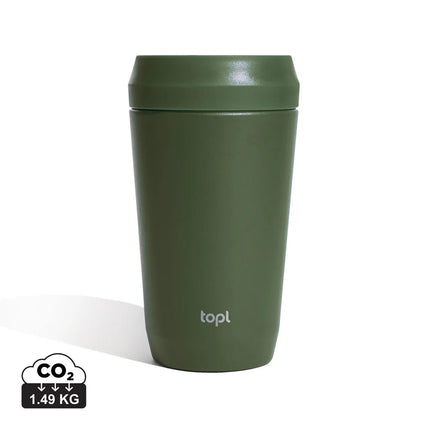 Top Recycled Steel To Go Tumbler Patented 360 Lid 354ml - hospitality