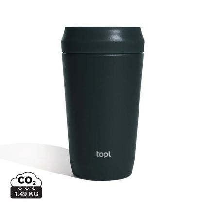 Top Recycled Steel To Go Tumbler Patented 360 Lid 354ml - hospitality