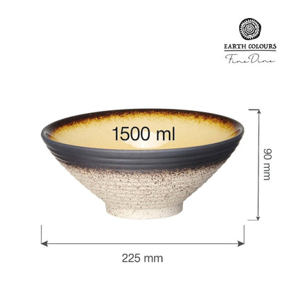 Topaz conical bowl, 225x(H)90mm - hospitality
