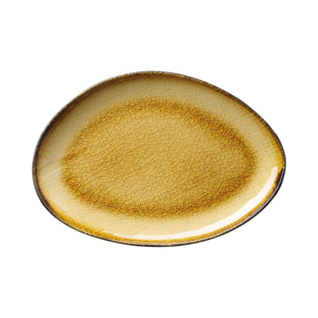 Topaz organic shaped plate, 270x190mm - hospitality