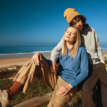 Torre recycled cotton hoodie undyed - hospitality