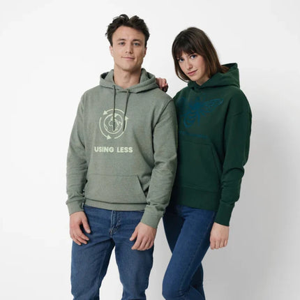 Torre recycled cotton hoodie undyed - hospitality