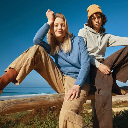 Torre recycled cotton hoodie undyed - hospitality