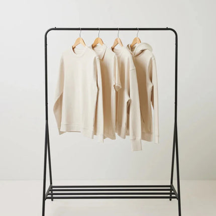 Torre recycled cotton hoodie undyed - hospitality