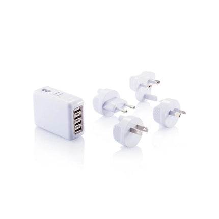 Travel plug with 4 USB ports - hospitality