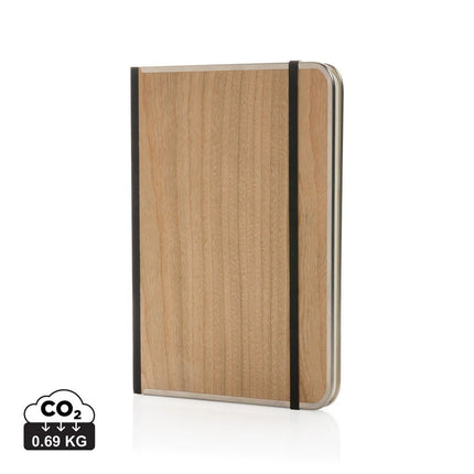 Treeline A5 wooden cover deluxe notebook - hospitality