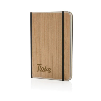 Treeline A5 wooden cover deluxe notebook - hospitality