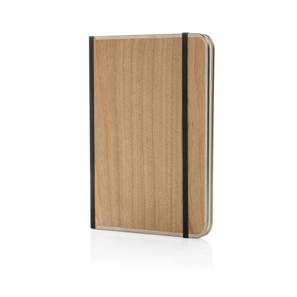 Treeline A5 wooden cover deluxe notebook - hospitality