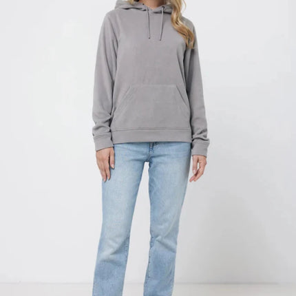 Trivo recycled polyester microfleece hoodie - hospitality