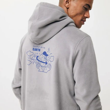 Trivo recycled polyester microfleece hoodie - hospitality
