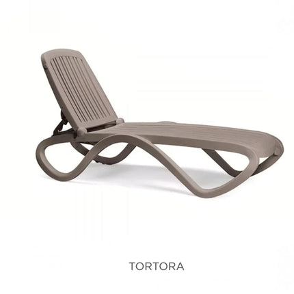 Tropico Sun Lounger Stackable Outdoor Recliner with Wheels - hospitality