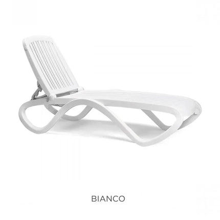 Tropico Sun Lounger Stackable Outdoor Recliner with Wheels - hospitality