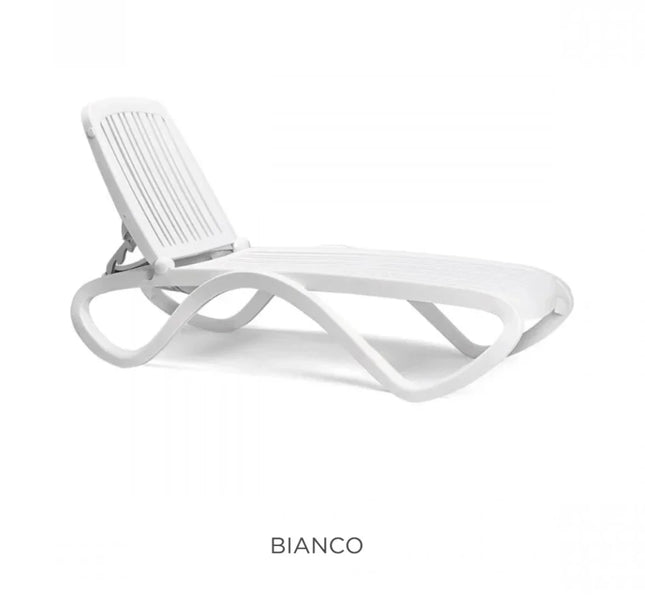 Tropico Sun Lounger Stackable Outdoor Recliner with Wheels - hospitality