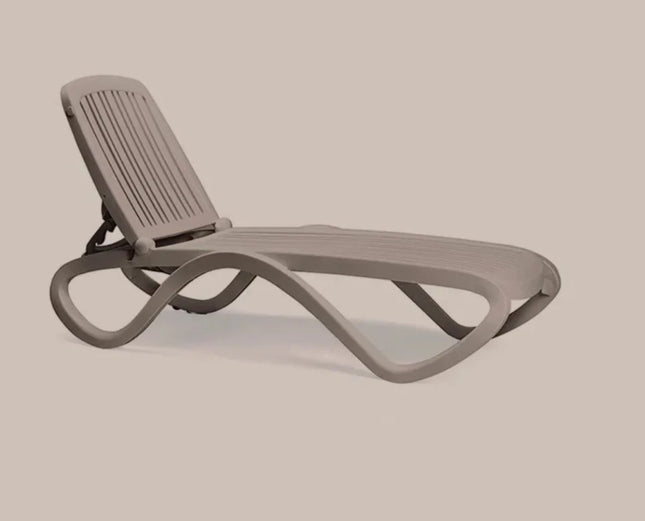 Tropico Sun Lounger Stackable Outdoor Recliner with Wheels - hospitality