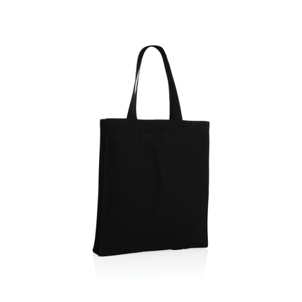 Cotton tote 42x6.5 x38cm 145g pack of 100 Black Custom Wood Designs __label: Multibuy unbranded-black-cotton-tote-42x6-5-x38cm-145g-pack-of-100-53613355696471