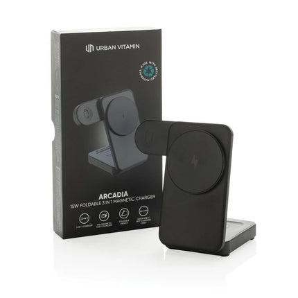 Urban Vitamin Arcadia RCS rplastic 15W 3in1 magnetic charger - hospitality