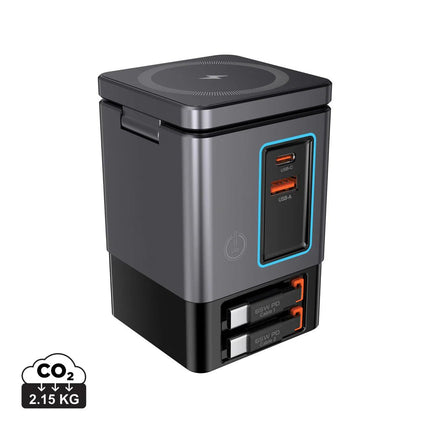 Urban Vitamin Sacramento 105W GAN charger+retractable cables - hospitality