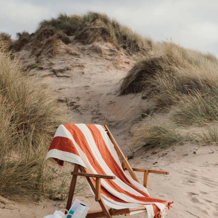 Valmer Luxe Cotton Beach Towel With Tassels - hospitality