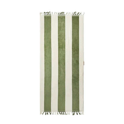 Valmer Luxe Cotton Beach Towel With Tassels - hospitality