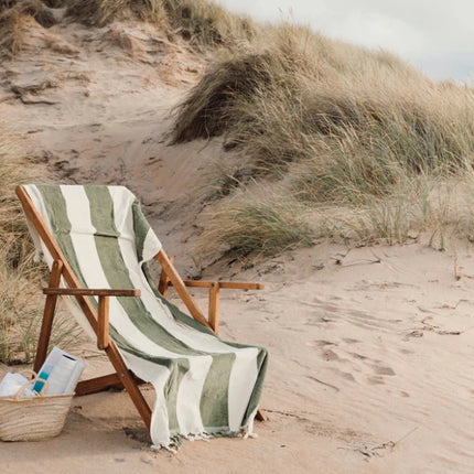 Valmer Luxe Cotton Beach Towel With Tassels - hospitality
