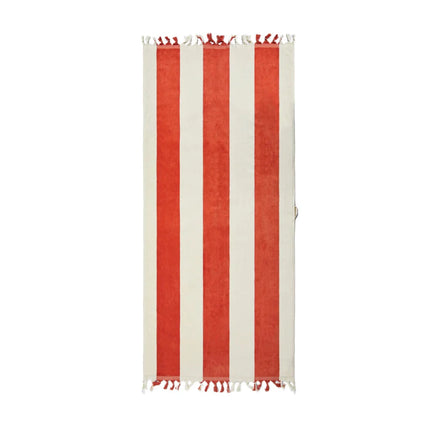 Valmer Luxe Cotton Beach Towel With Tassels - hospitality