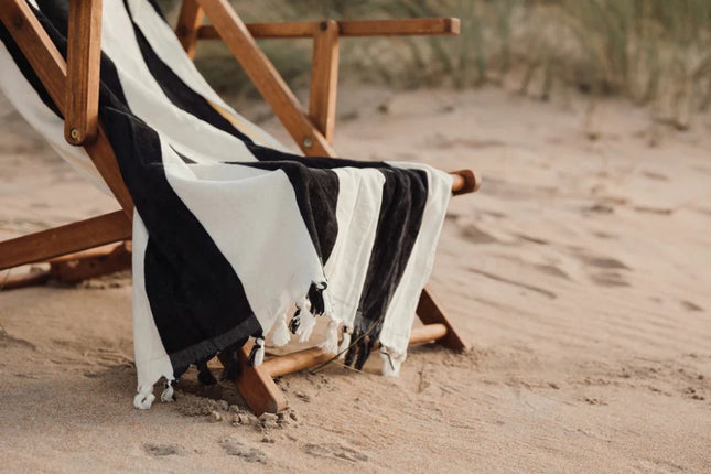 Valmer Luxe Cotton Beach Towel With Tassels - hospitality