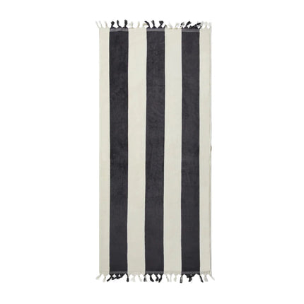 Valmer Luxe Cotton Beach Towel With Tassels - hospitality