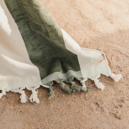 Valmer Luxe Cotton Beach Towel With Tassels - hospitality