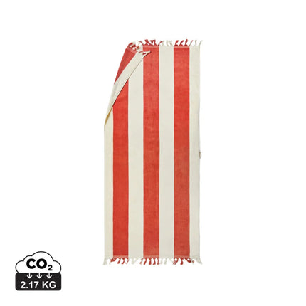 Valmer Luxe Cotton Beach Towel With Tassels - hospitality