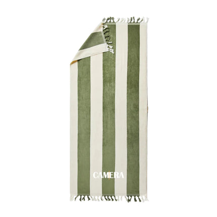 Valmer Luxe Cotton Beach Towel With Tassels - hospitality