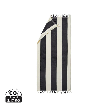 Valmer Luxe Cotton Beach Towel With Tassels - hospitality