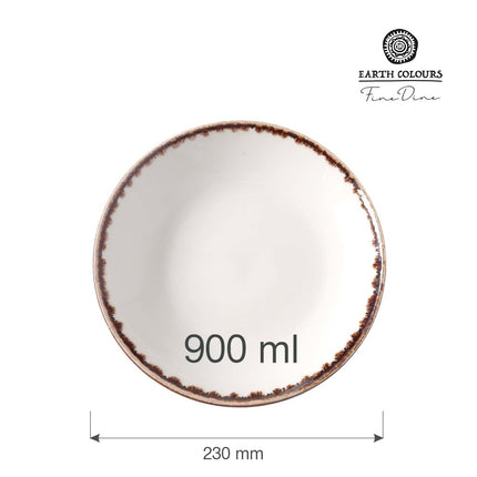 Vanilla deep plate, 230mm - hospitality