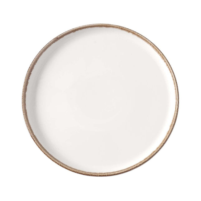 Vanilla high edge plate, 210mm - hospitality