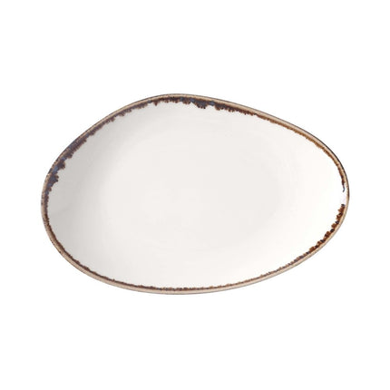 Vanilla organic shape plate, 350x210mm - hospitality