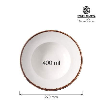 Vanilla pasta plate, 270mm - hospitality
