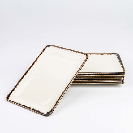 Vanilla rectangular plate, 300x150mm - hospitality