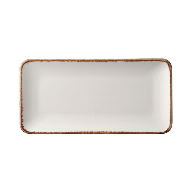 Vanilla rectangular plate, 300x150mm - hospitality