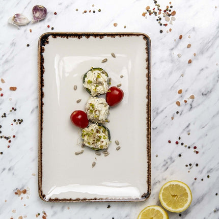 Vanilla rectangular plate, 300x200mm - hospitality