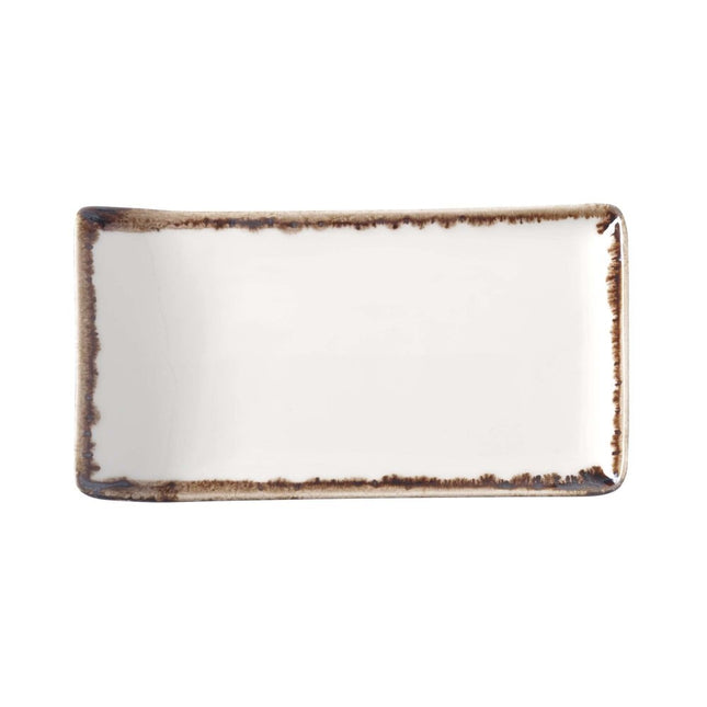 Vanilla serving plate, 215x120mm - hospitality