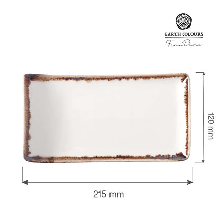 Vanilla serving plate, 215x120mm - hospitality