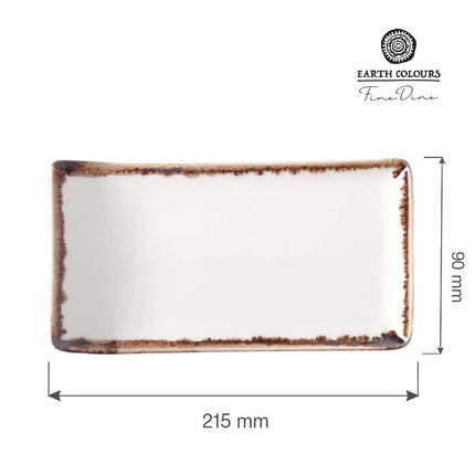 Vanilla serving plate, 215x90mm - hospitality