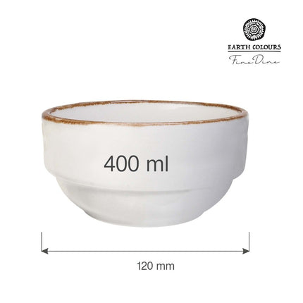 Vanilla stackable bowl, 120mm - hospitality